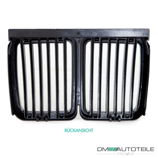 Satz Sport Kühlergrill für BMW 3er E30 passend in hochglanz Schwarz alle Modelle